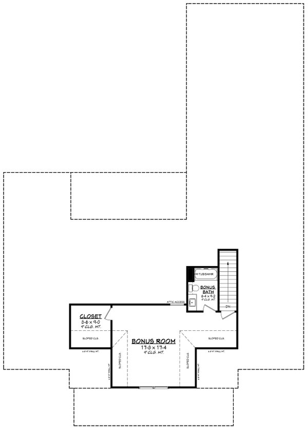 Farmhouse Floor Plan - Upper Floor Plan #430-379