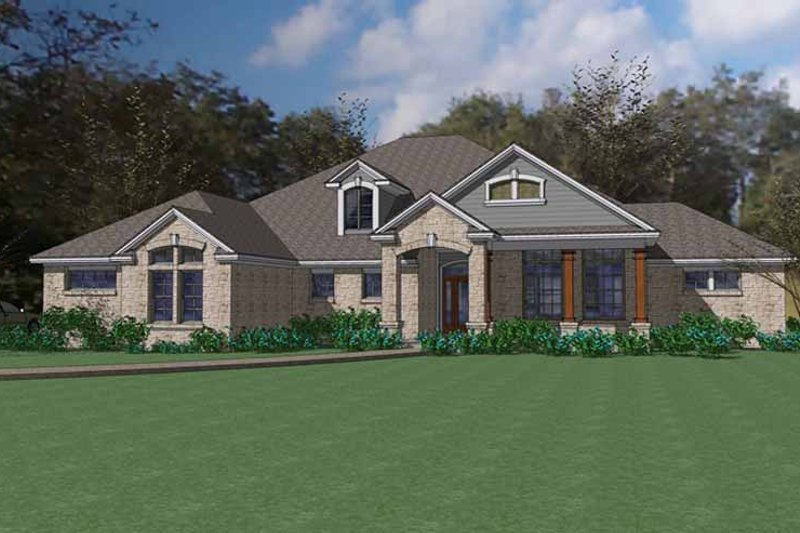 Dream House Plan - Traditional Exterior - Front Elevation Plan #120-232