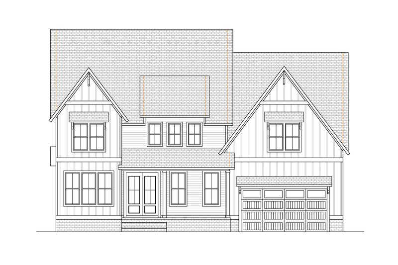 House Blueprint - Exterior - Front Elevation 1 for Farmhouse House Plan #1080-6 - 5 bed, 4.5 bath