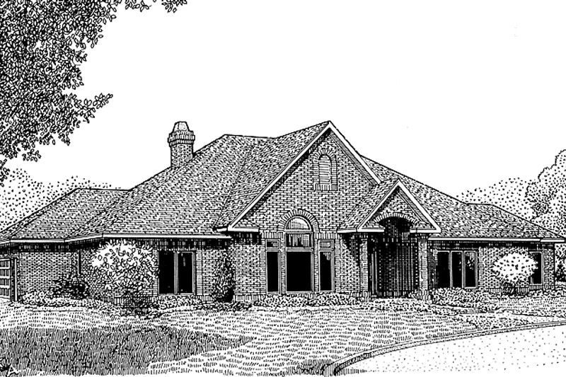 Home Plan - Contemporary Exterior - Front Elevation Plan #11-249
