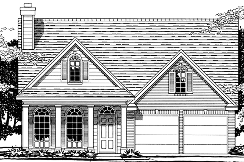 Home Plan - Country Exterior - Front Elevation Plan #472-392