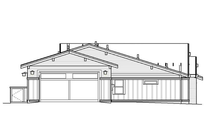 Dream House Plan - Exterior - Rear Elevation for Craftsman House Plan #895-104 - 3 bed, 2 bath