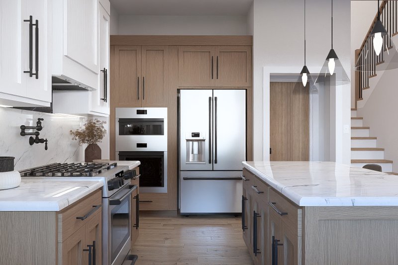 Architectural House Design - Interior - Kitchen 1 for Barndominium House Plan #455-822 - 5 bed, 6 bath