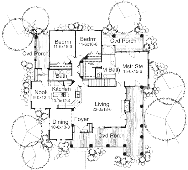 Home Plan - Country Floor Plan - Main Floor Plan #120-147