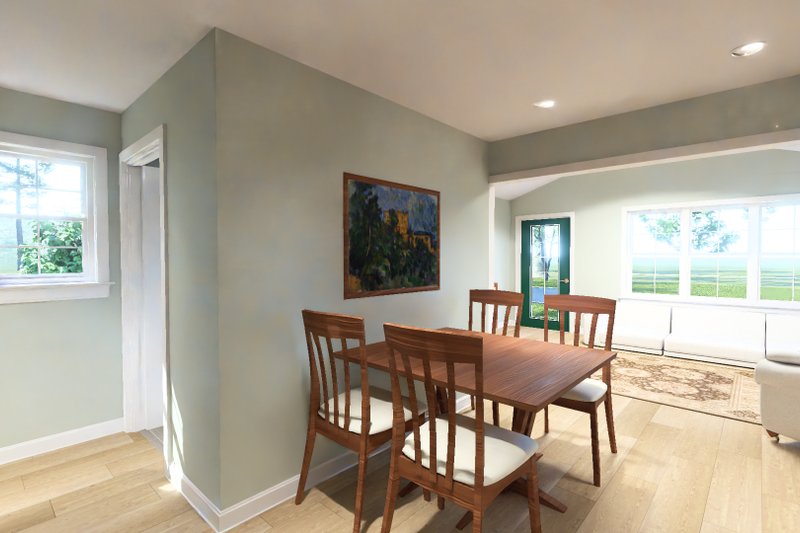 Dream House Plan - Interior - Dining Room for Cottage House Plan #513-2434 - 1 bed, 1 bath