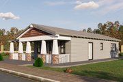 Craftsman Style House Plan - 1 Beds 1 Baths 746 Sq/Ft Plan #1106-51 