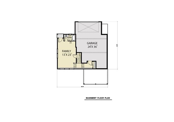 Home Plan - Contemporary Floor Plan - Lower Floor Plan #1070-62
