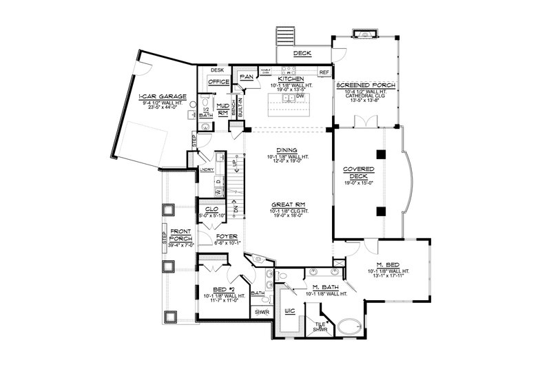 Dream House Plan - Floor Plan - Main Floor for Cottage House Plan #1064-186 - 2 bed, 3.5 bath