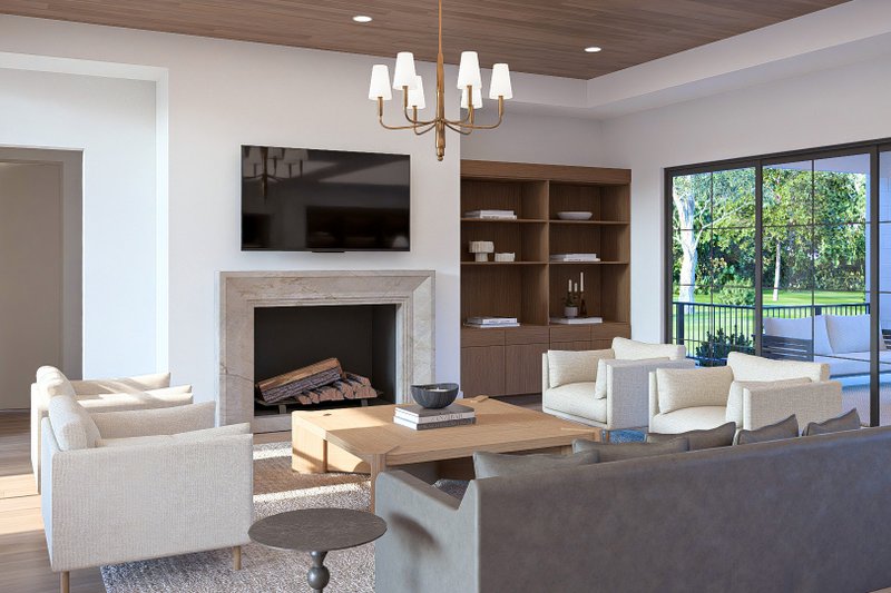 Architectural House Design - Interior - Family Room for Contemporary House Plan #455-798 - 3 bed, 2.5 bath
