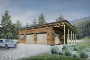 Contemporary Exterior - Front Elevation Plan #924-8