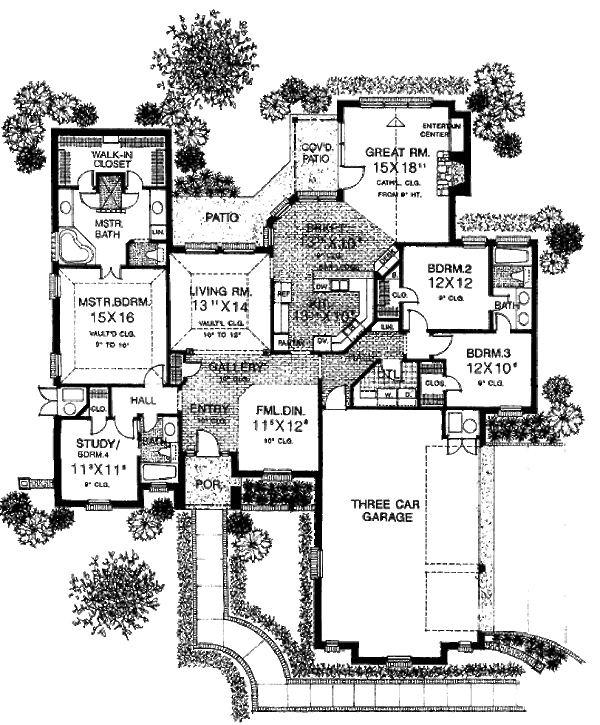 Home Plan - European Floor Plan - Main Floor Plan #310-831