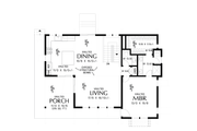 Contemporary Style House Plan - 3 Beds 2.5 Baths 1707 Sq/Ft Plan #48-1176 