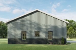 Exterior - Rear Elevation for Barndominium House Plan #1092-34 - 3 bed, 2.5 bath