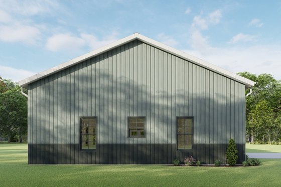 Exterior - Rear Elevation for Barndominium House Plan #1092-34 - 3 bed, 2.5 bath