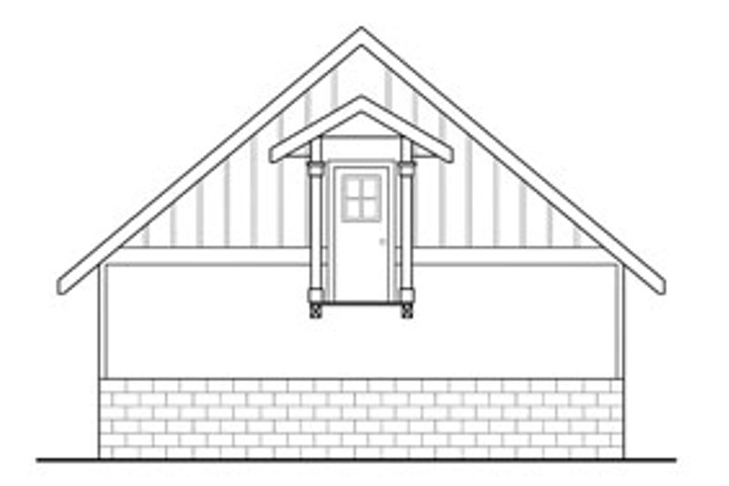 Home Plan - Exterior - Rear Elevation for Traditional House Plan #124-639, 0 bath