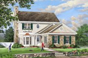 Colonial Style House Plan - 4 Beds 3.5 Baths 2265 Sq/Ft Plan #137-287 
