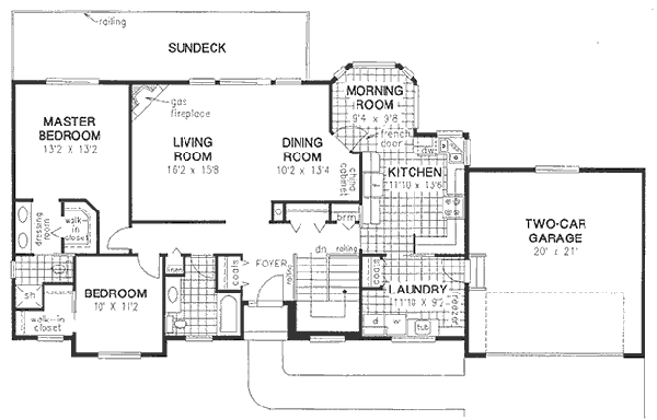 House Plan Design - Traditional Floor Plan - Main Floor Plan #18-9119