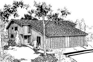 Modern Exterior - Front Elevation Plan #303-229