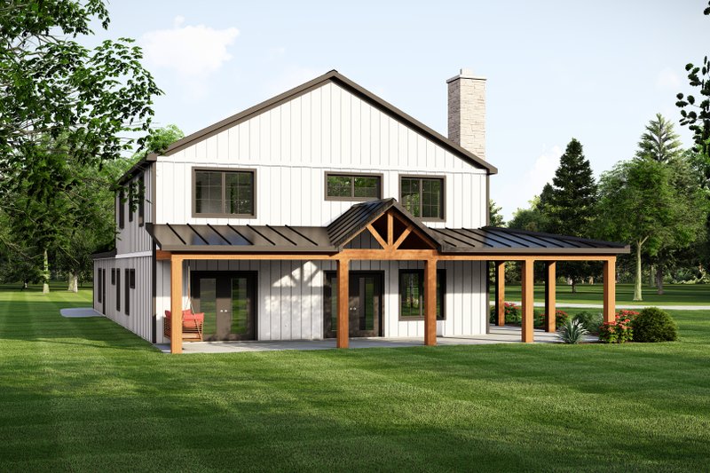 Dream House Plan - Barndominium Exterior - Other Elevation Plan #1064-313