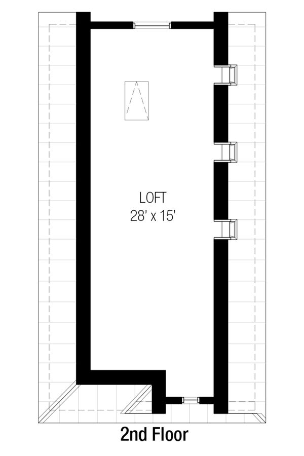 Cottage Floor Plan - Upper Floor Plan #915-15