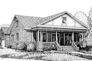 Southern Exterior - Front Elevation Plan #306-110