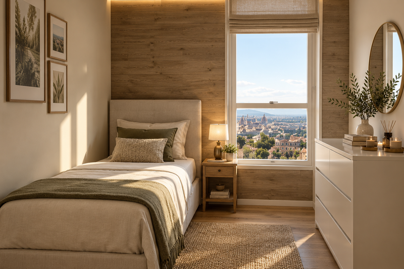 Dream House Plan - Interior - Bedroom for European House Plan #542-5 - 2 bed, 1 bath