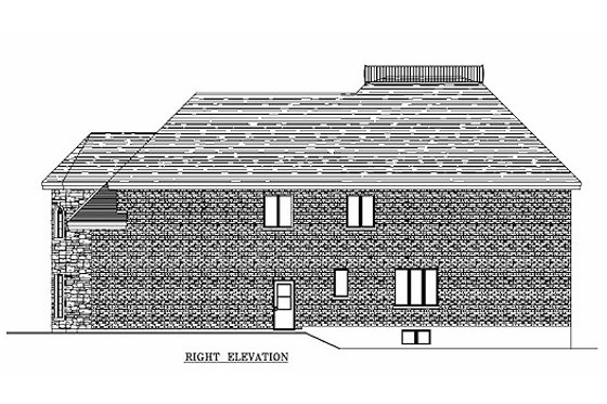 Exterior - Other Elevation for European House Plan #138-324 - 4 bed, 2.5 bath