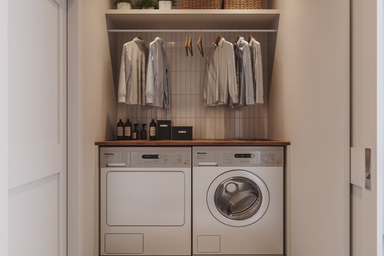 Interior - Laundry for Farmhouse House Plan #23-2820 - 5 bed, 2.5 bath