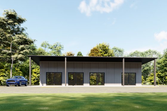 Exterior - Other Elevation 7 for Barndominium House Plan #1107-13 - 1 bed, 1.5 bath