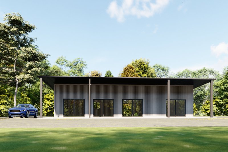 Dream House Plan - Exterior - Other Elevation 7 for Barndominium House Plan #1107-13 - 1 bed, 1.5 bath
