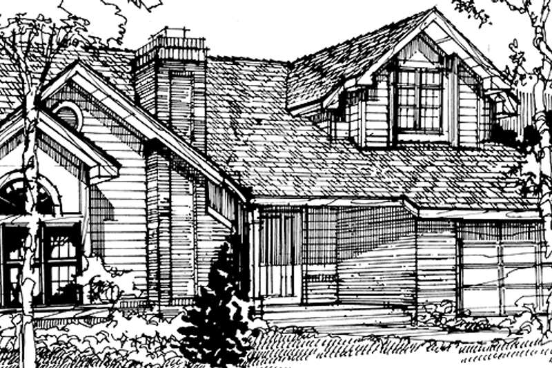 Home Plan - Prairie Exterior - Front Elevation Plan #320-1102