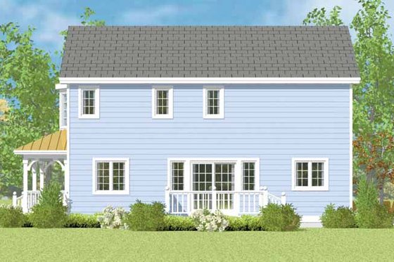 Exterior - Other Elevation 3 for Country House Plan #72-1114 - 3 bed, 2.5 bath