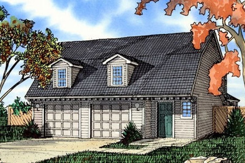 House Design - Colonial Exterior - Front Elevation Plan #405-154