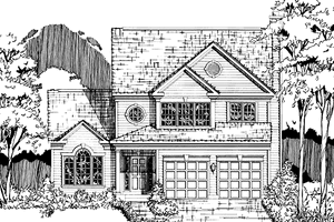 House Blueprint - Traditional Exterior - Front Elevation Plan #953-104