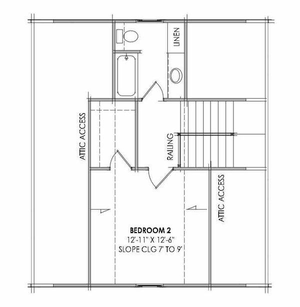 Dream House Plan - Bungalow Floor Plan - Upper Floor Plan #1096-168