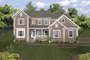 Traditional Exterior - Front Elevation Plan #56-670