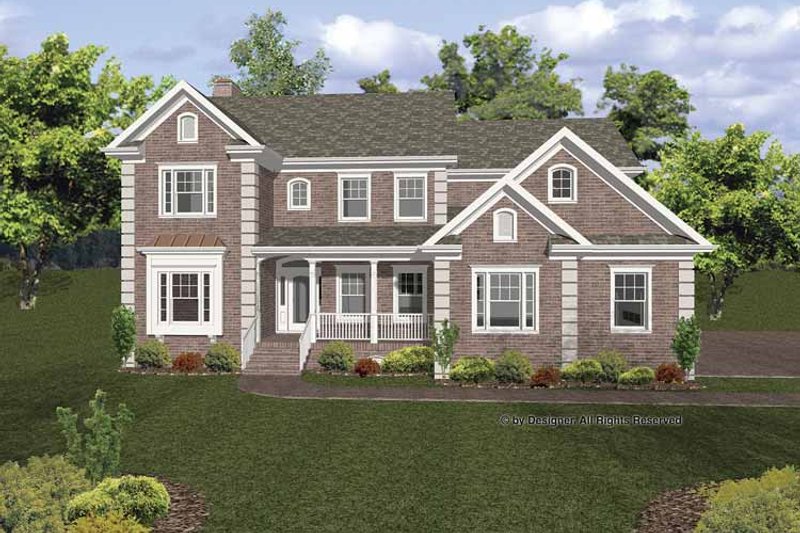 Dream House Plan - Traditional Exterior - Front Elevation Plan #56-670
