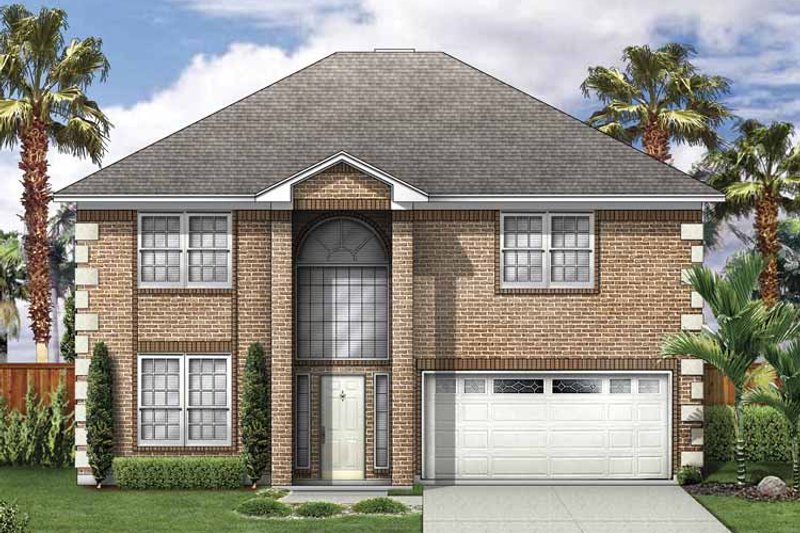 Architectural House Design - Exterior - Front Elevation 3 for Traditional House Plan #84-765 - 3 bed, 2.5 bath