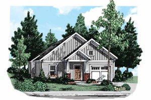 House Design - Exterior - Front Elevation for Craftsman House Plan #927-299 - 2 bed, 2 bath