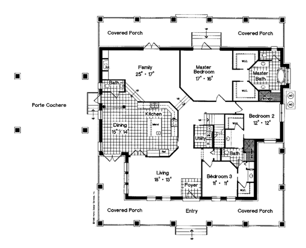 Home Plan - Mediterranean Floor Plan - Main Floor Plan #417-682