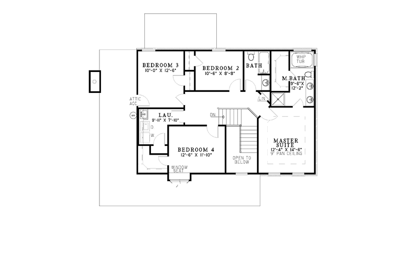 Dream House Plan - Floor Plan - Upper Floor for Country House Plan #17-2994 - 4 bed, 2.5 bath