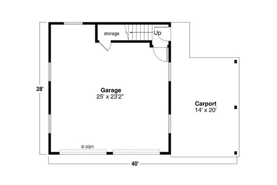 Floor Plan - Main Floor for Traditional House Plan #124-1275, 0 bath