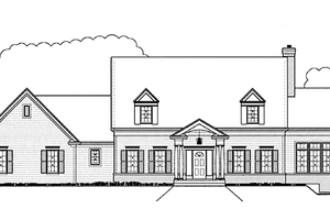 Architectural House Design - Colonial Exterior - Front Elevation Plan #978-19