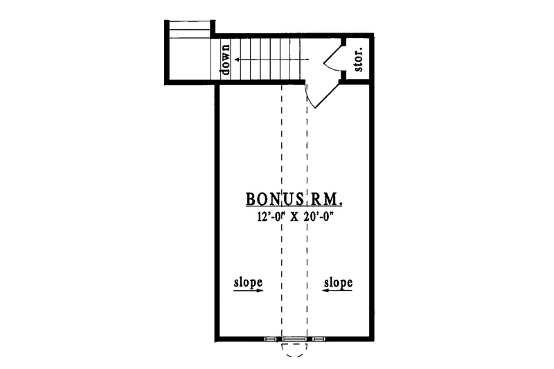 House Blueprint - Floor Plan - Other Floor for Country House Plan #42-431 - 3 bed, 2 bath