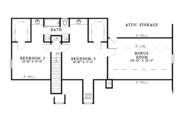 Country Style House Plan - 3 Beds 2.5 Baths 1777 Sq/Ft Plan #17-3195 