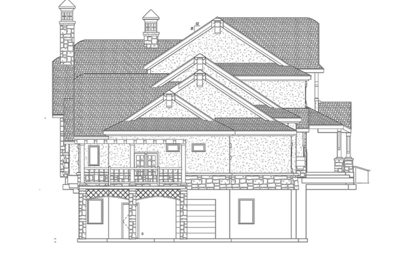 Dream House Plan - Exterior - Other Elevation for Craftsman House Plan #937-20 - 6 bed, 4.5 bath