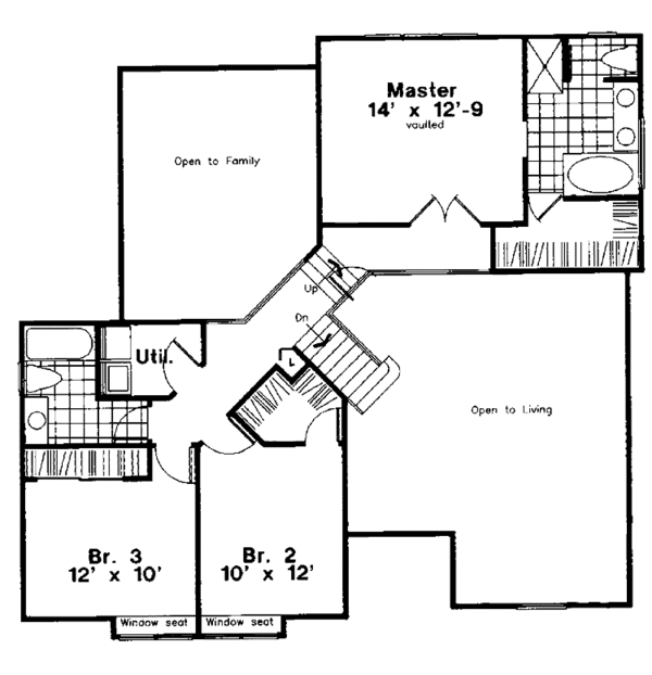 Architectural House Design - Contemporary Floor Plan - Upper Floor Plan #300-137