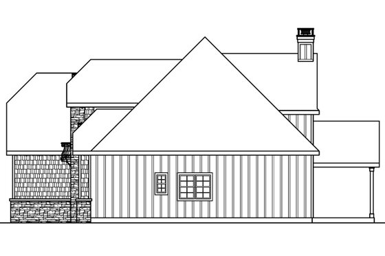Exterior - Other Elevation 1 for European House Plan #124-688 - 3 bed, 2.5 bath