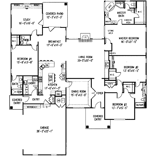 Dream House Plan - Traditional Floor Plan - Main Floor Plan #11-122