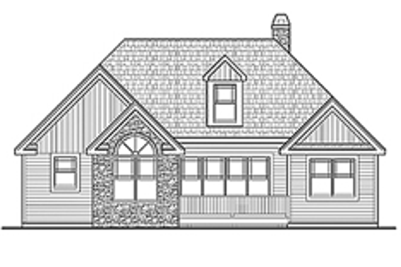Dream House Plan - Exterior - Rear Elevation for Craftsman House Plan #314-279 - 3 bed, 2 bath